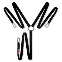 Thumbnail for Y shaped twoline with 3 points of clips for pulling tires and sleds on or off the field for football, baseball, soccer, rugby, track and more.