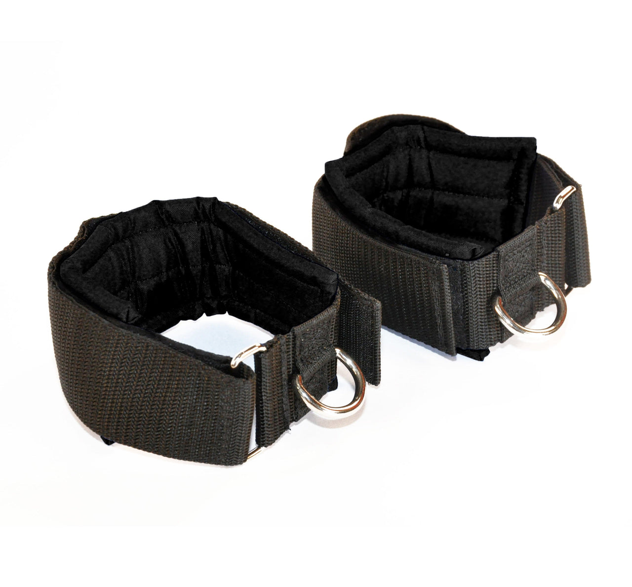Padded adjustable ankle cuffs for Athletes of all ages in all sports. Designed to attach resistance bands for strength training.
