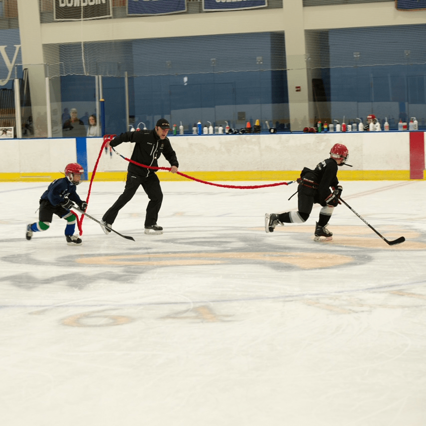 youth hockey training resistance bands for agility and speed training on ice and skates