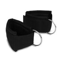 Thumbnail for Padded American Made Fitness Training Cuffs for Resistance Bands with D-Ring and velcro