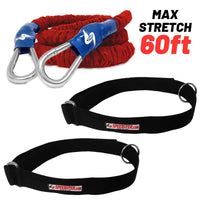 Thumbnail for Speed and agility athlete belts and training resistance bungee for coaches, football, baseball, soccer, rugby and track and field training
