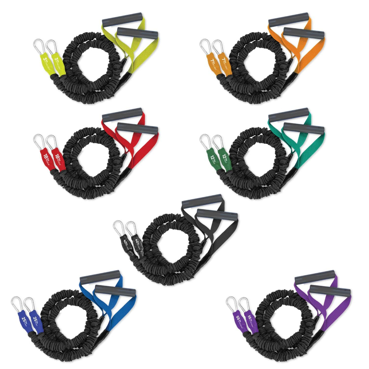 X-Over Resistance Bands Full Set (All 7 Levels)